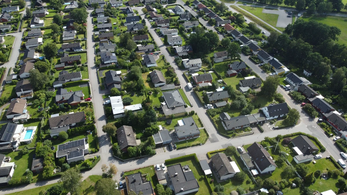 Rockdale County Georgia real estate market trends showing suburban homes and neighborhoods
